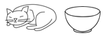 Cat bowl - pictogram